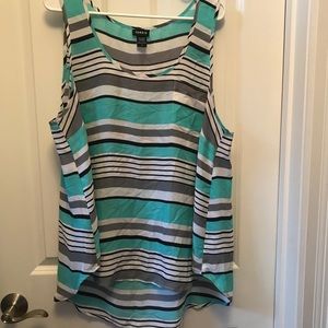Torrid size 2 lightweight striped tank